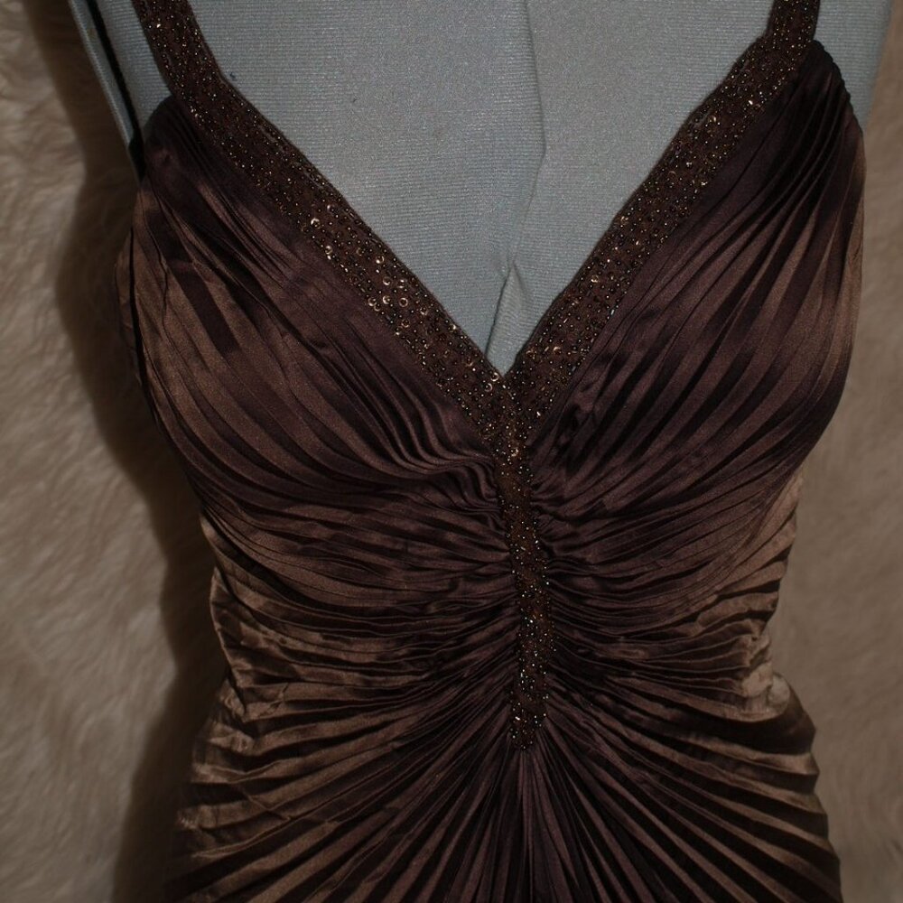 Long DRESS Pleated Design SIZE L BY Nicole Bakti USED FOR PHOTO SHOOT